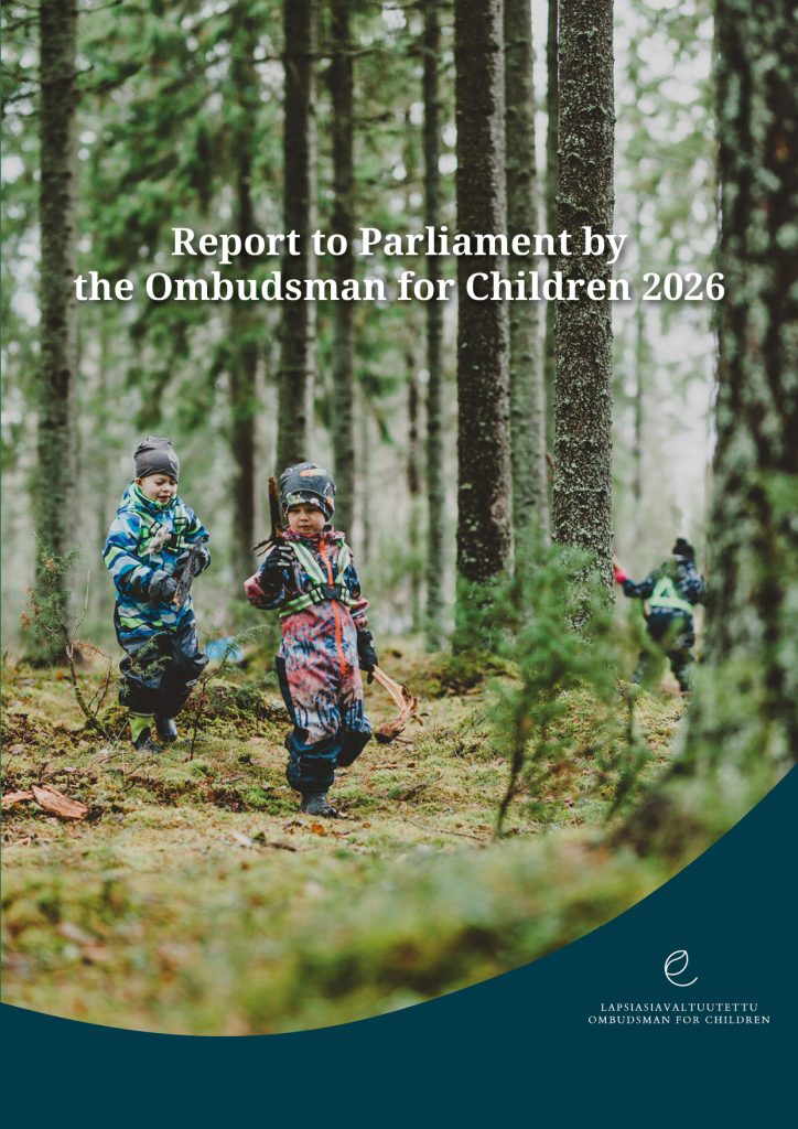 Cover of the publications Report to the Parliament by the Ombudsman for Children 2026.